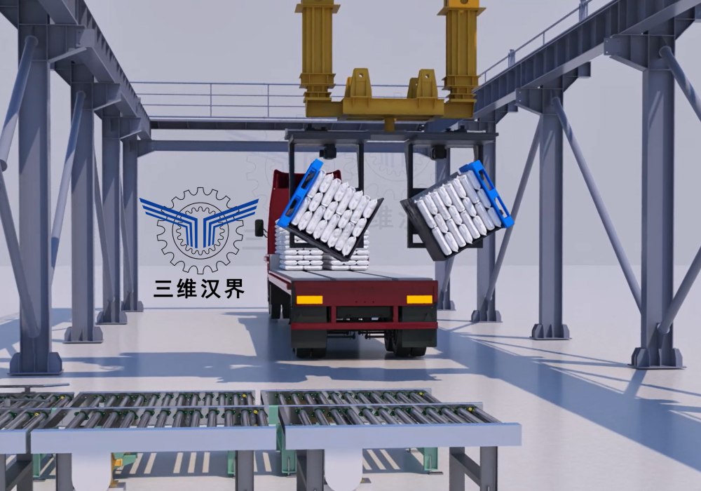 托盤翻轉全自動裝車機